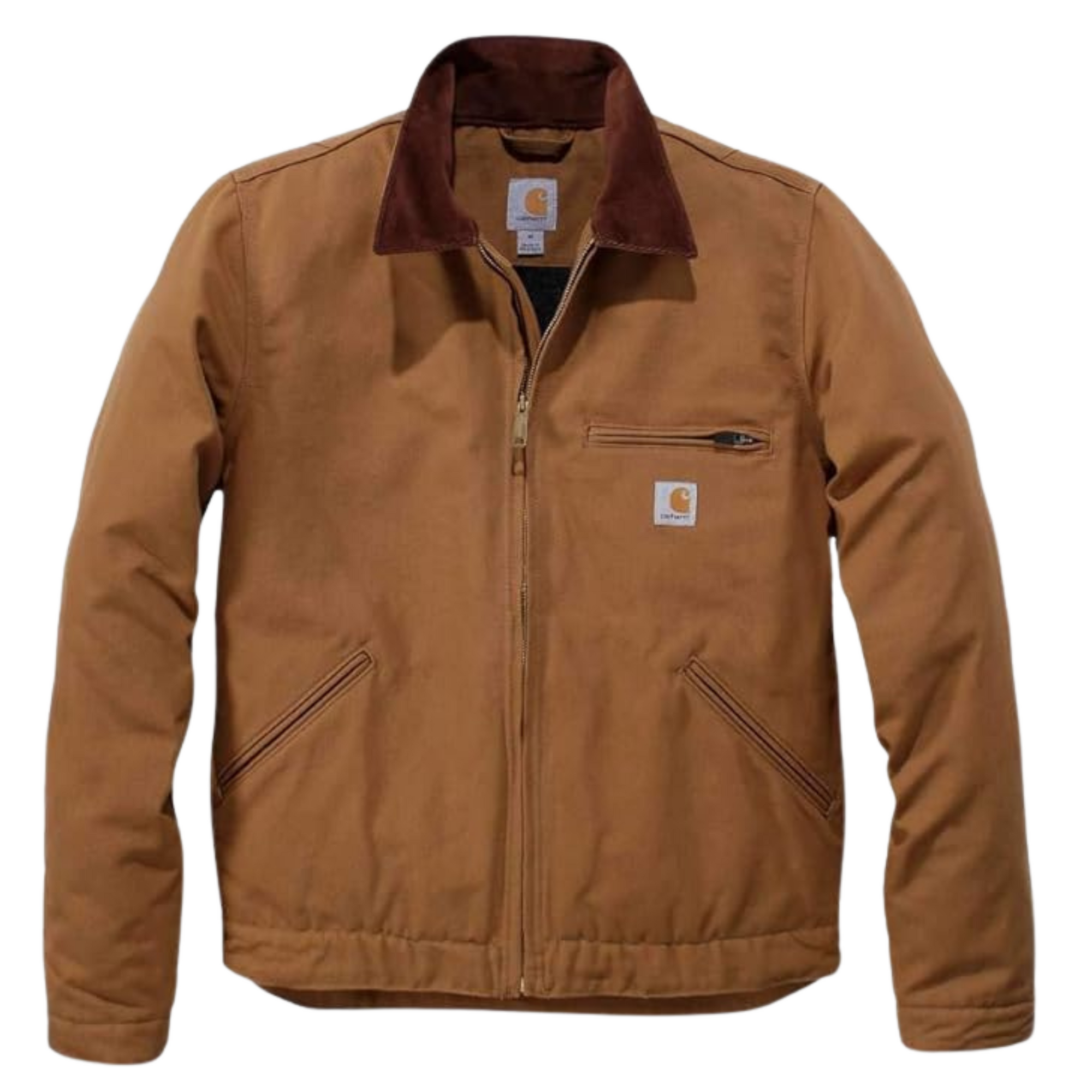 CARHARTT DUCK DETROIT JACKET BROWN - Rogue Motorcycles CARHARTT DUCK DETROIT JACKET BROWN - Rogue Motorcycles