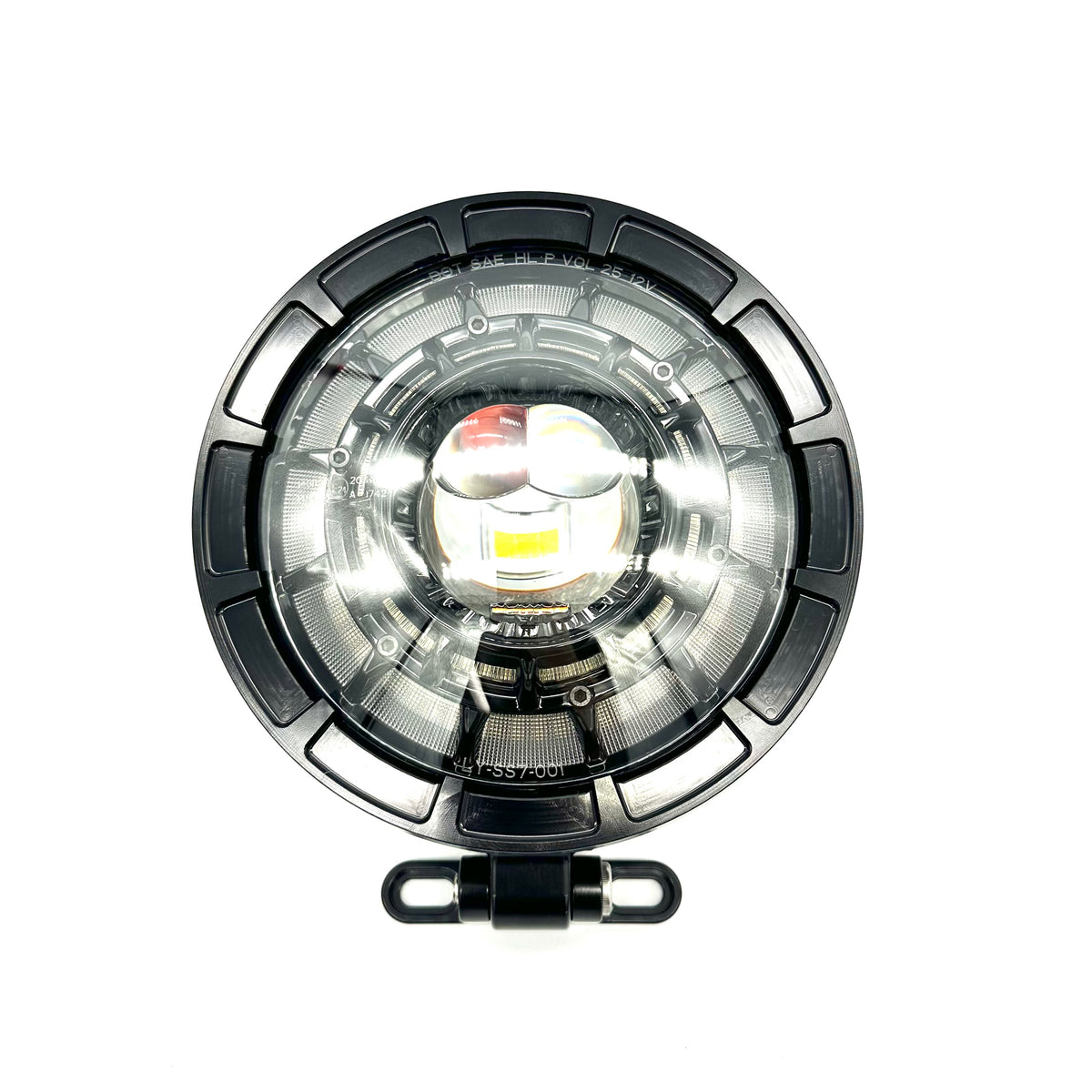 7” Fat Boy Rim-style billet Headlight