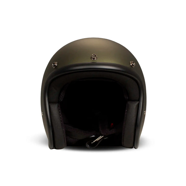 DMD - OLIVE GOLD - RETRO OPEN FACE VINTAGE HELMET - Rogue Motorcycles