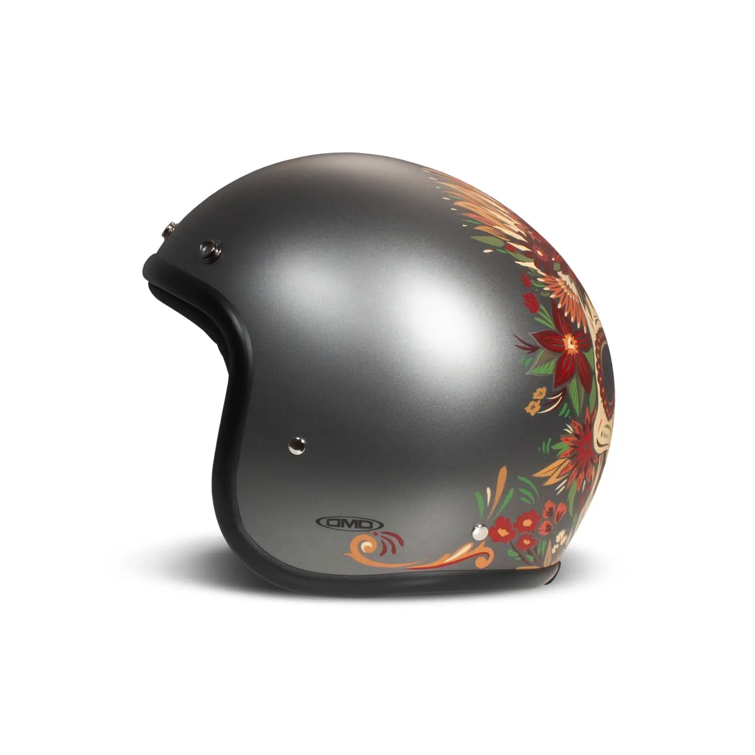 DMD - SKULL - RETRO OPEN FACE VINTAGE HELMET