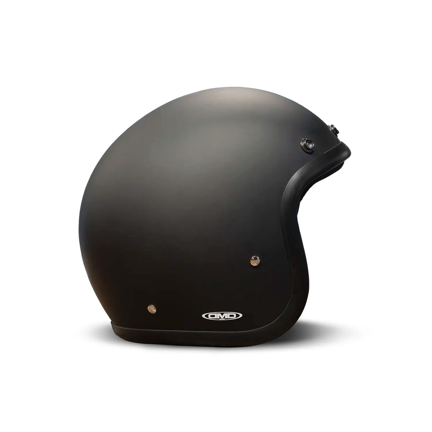 DMD - MATTE BLACK - RETRO OPEN FACE VINTAGE HELMET