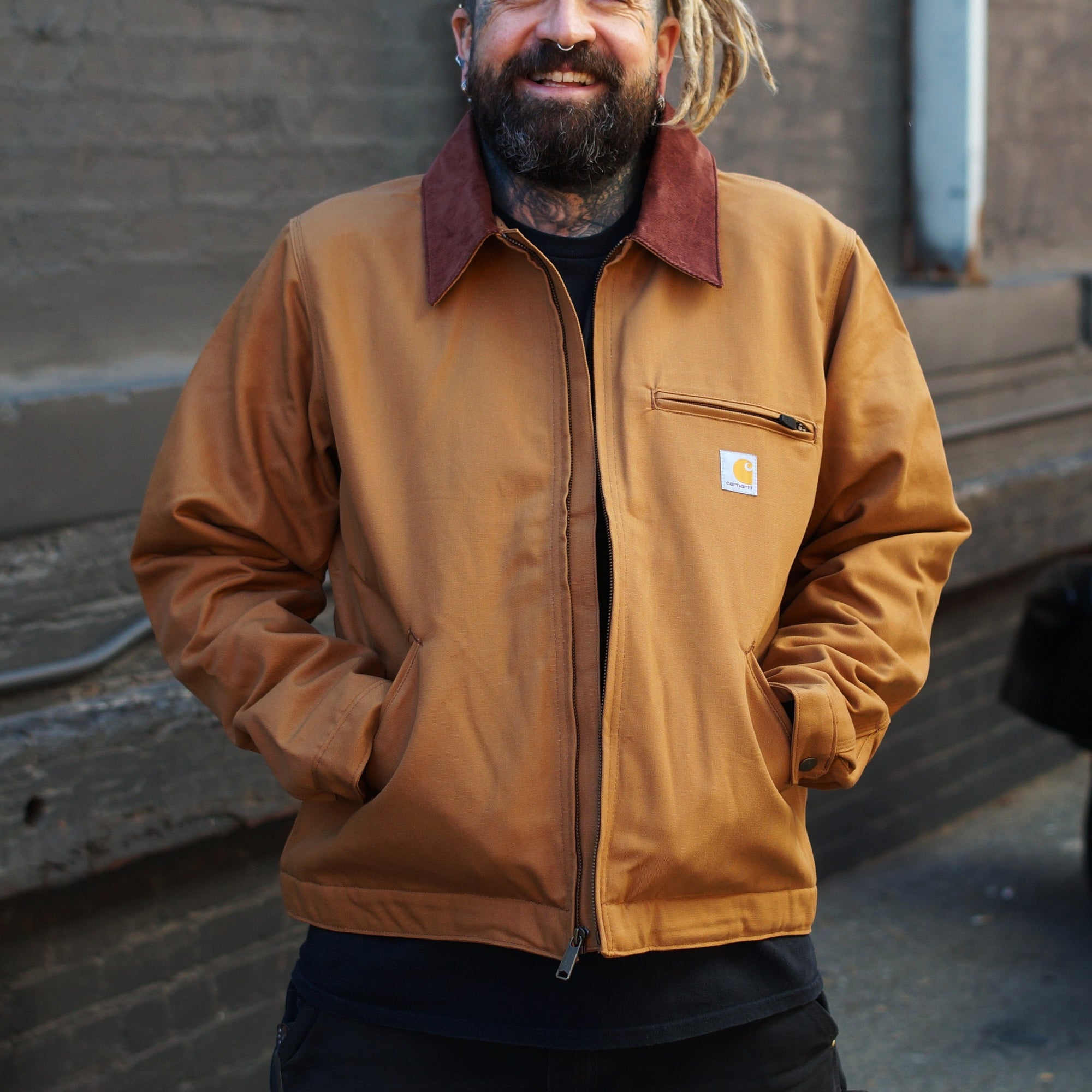 Carhartt Detroit Jacket Brown Rogue Motorcycles Perth