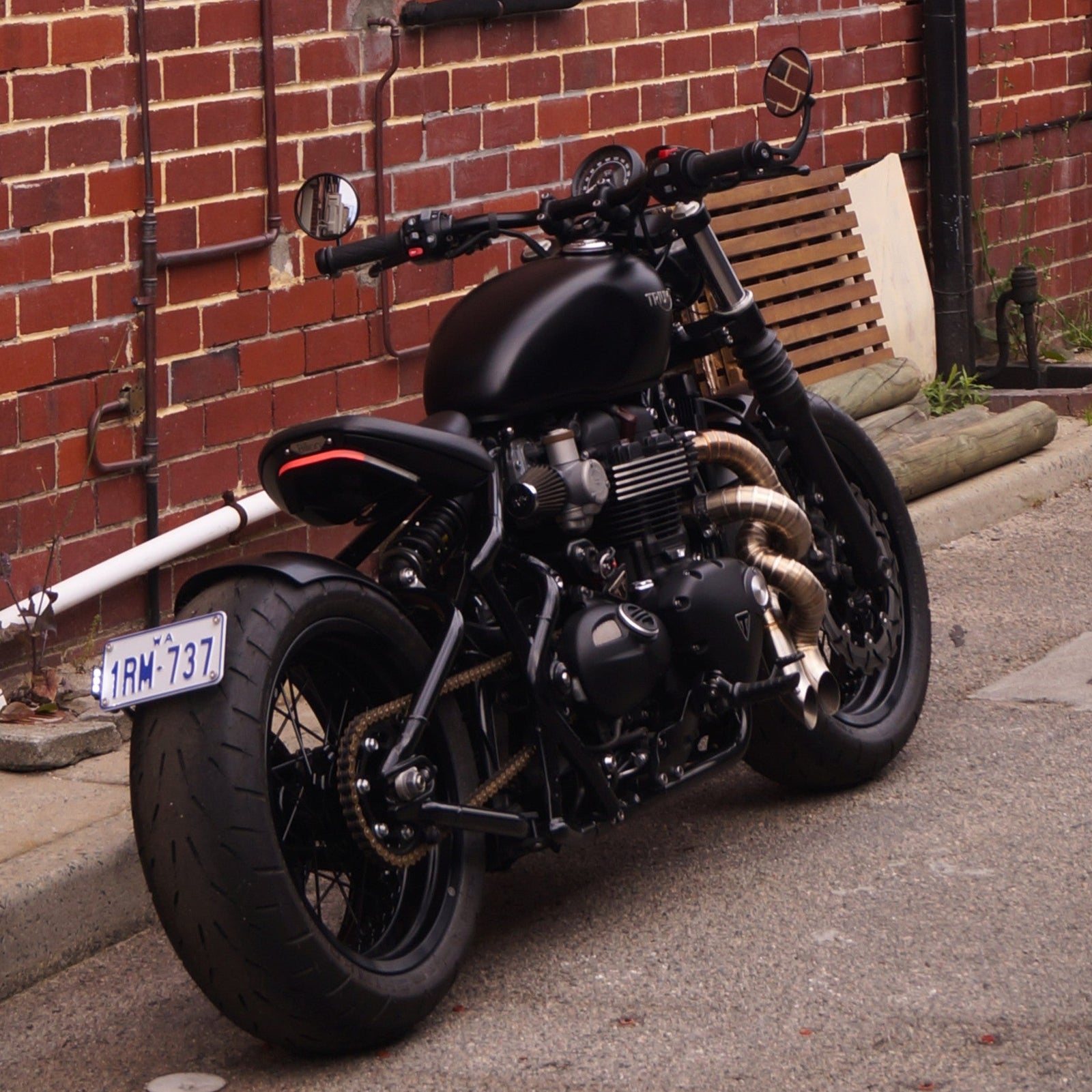 2018 Triumph Bobber Black Billion Wide Wheel