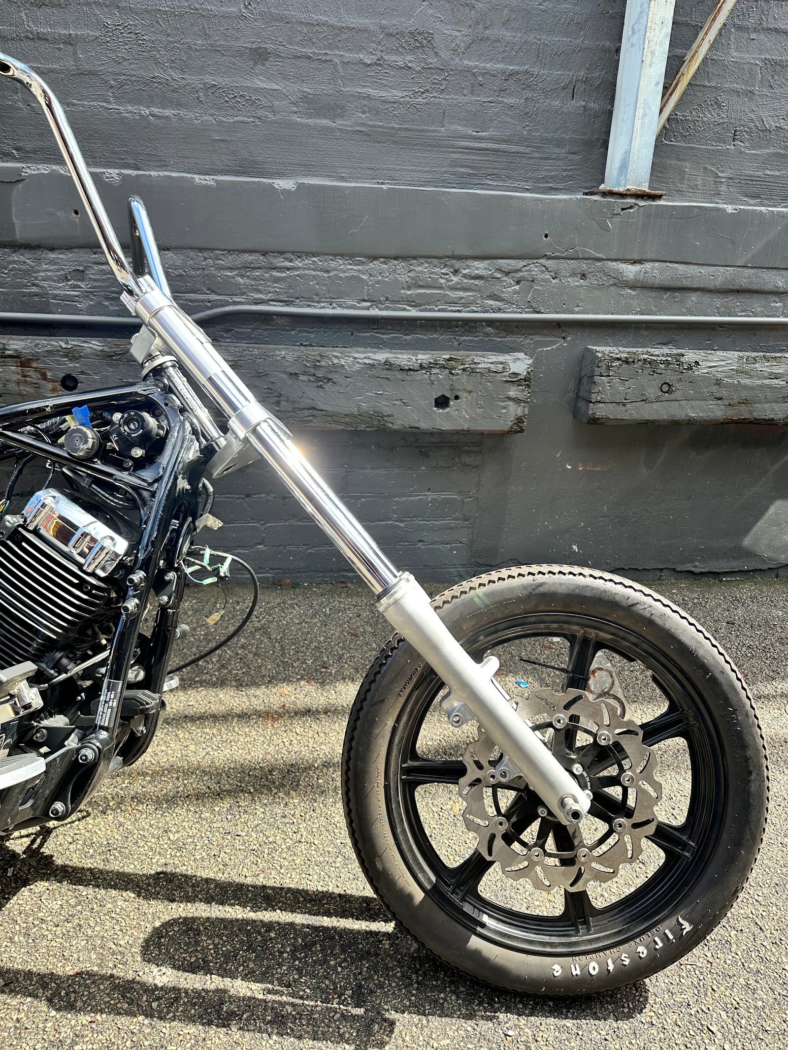 Yamaha V-Star XVS fork extensions 100mm - 150mm slugs