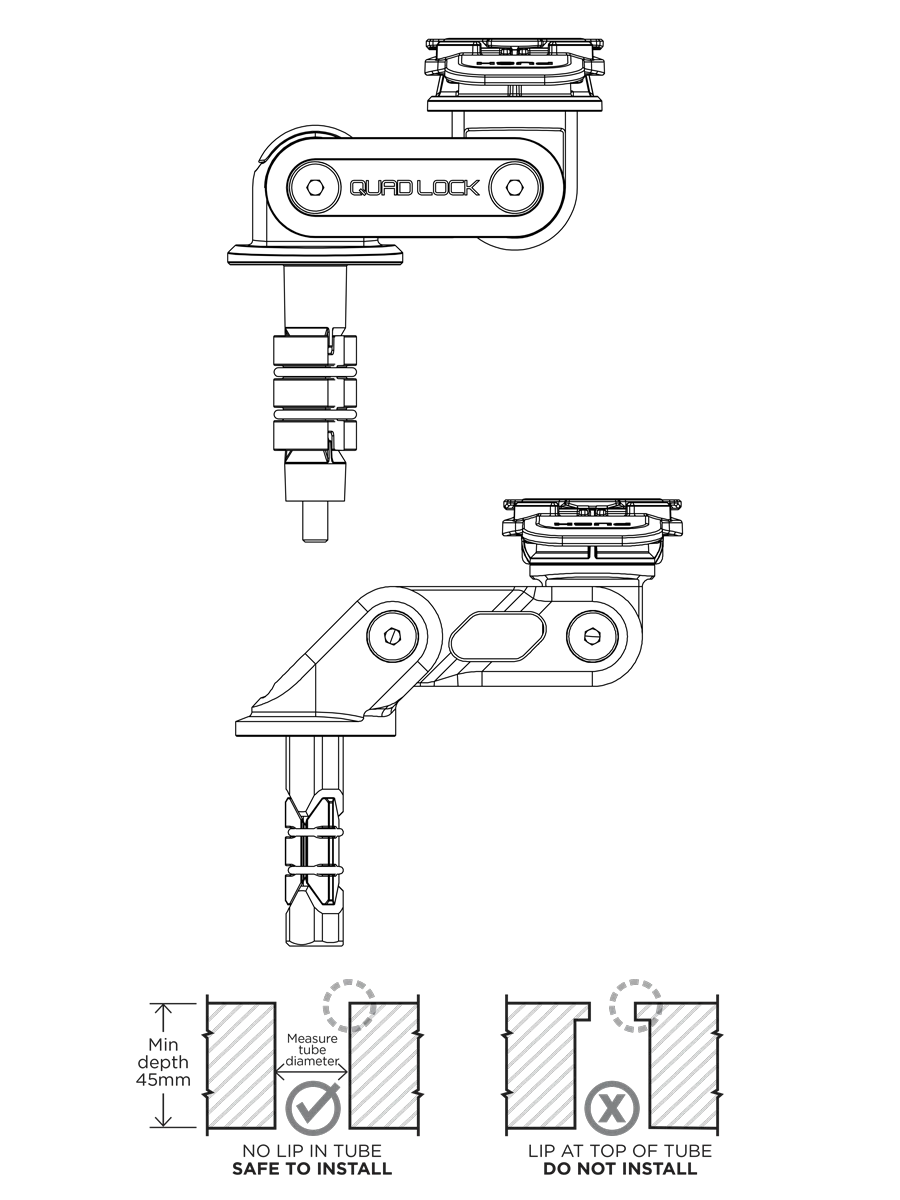 Motorcycle Fork Stem Mount