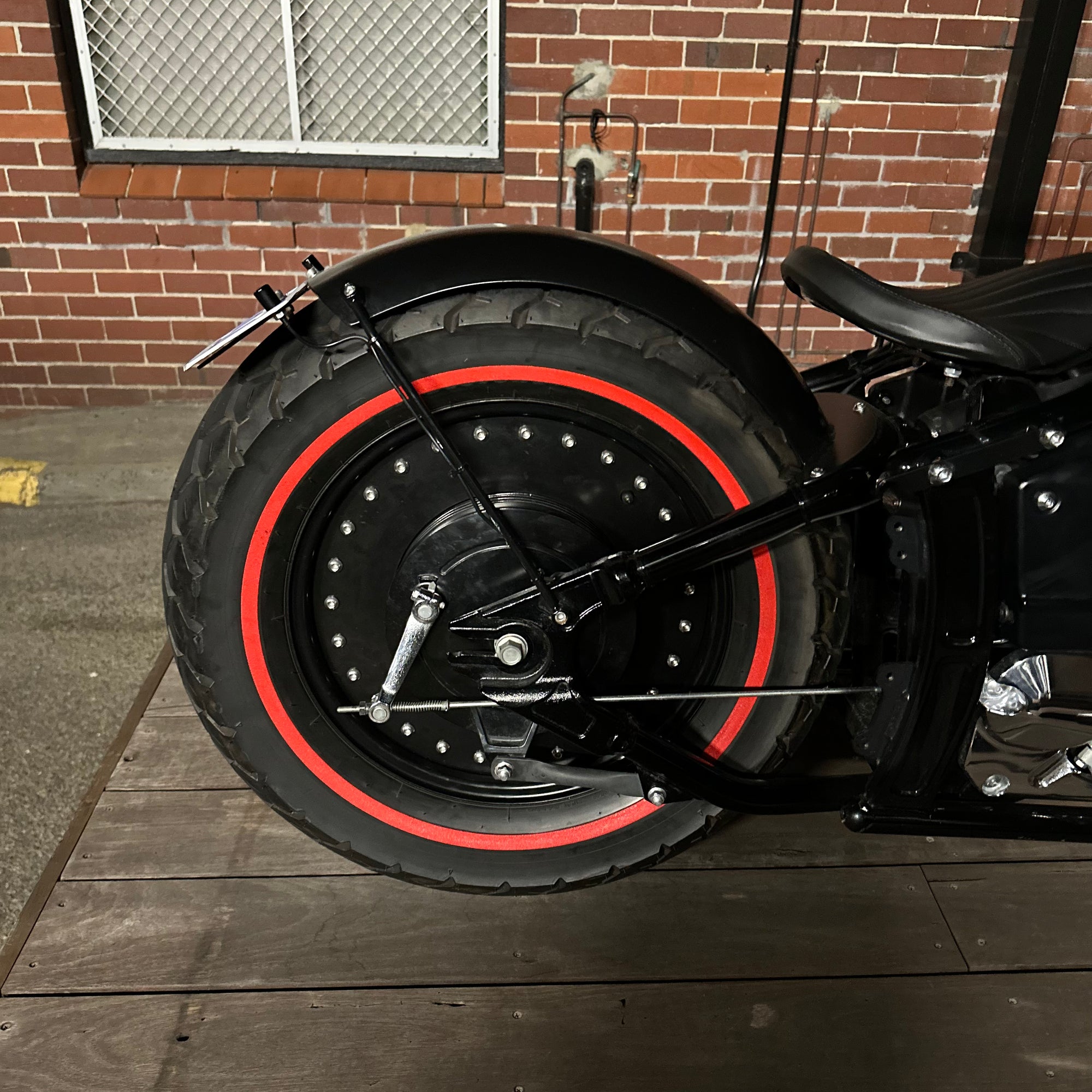 Motorcycle Rear Rim Cover Section Yamaha XVS XVS650 rear wheel cover