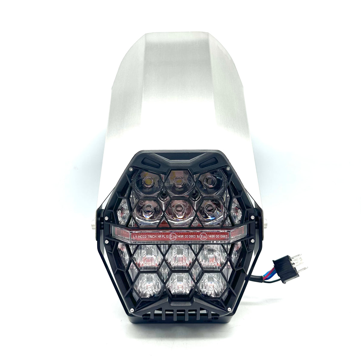 XVS 650 Sprinter Honeycomb headlight setup