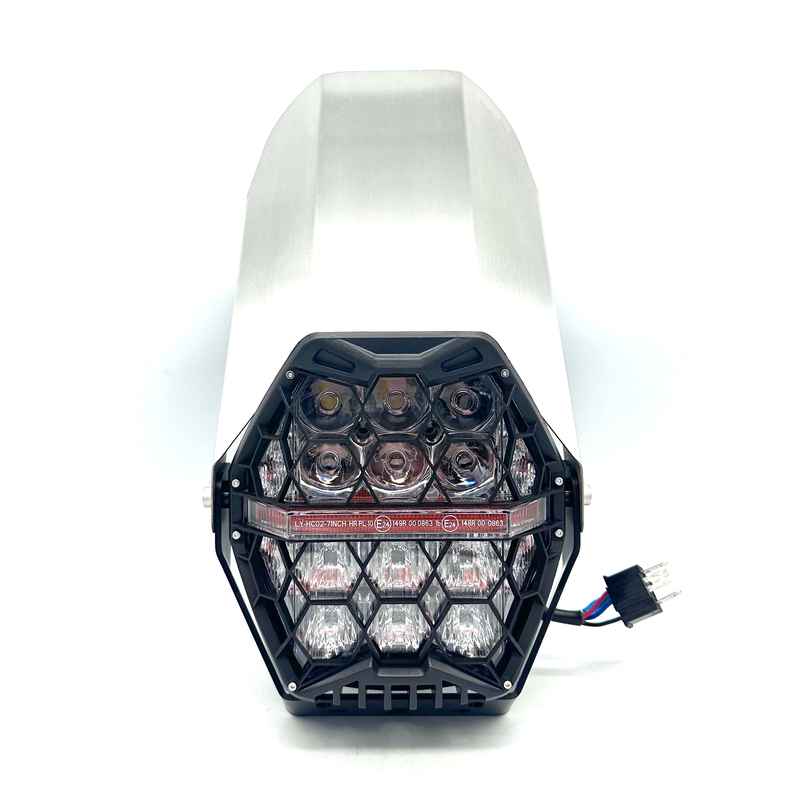 XVS 650 Sprinter Honeycomb headlight setup