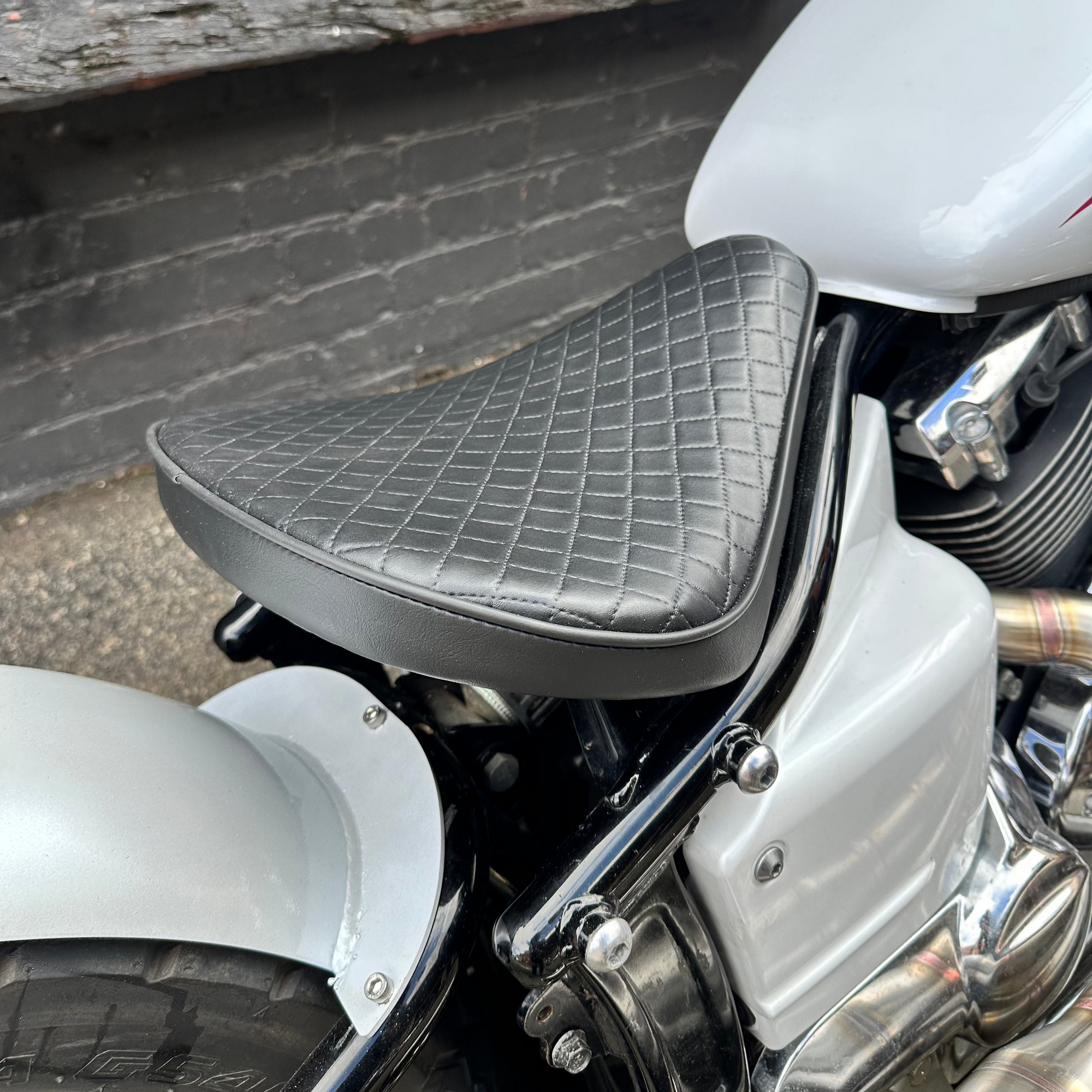 yamaha xvs650 v-star custom bobber seat conversion  rogue motorcycles perth