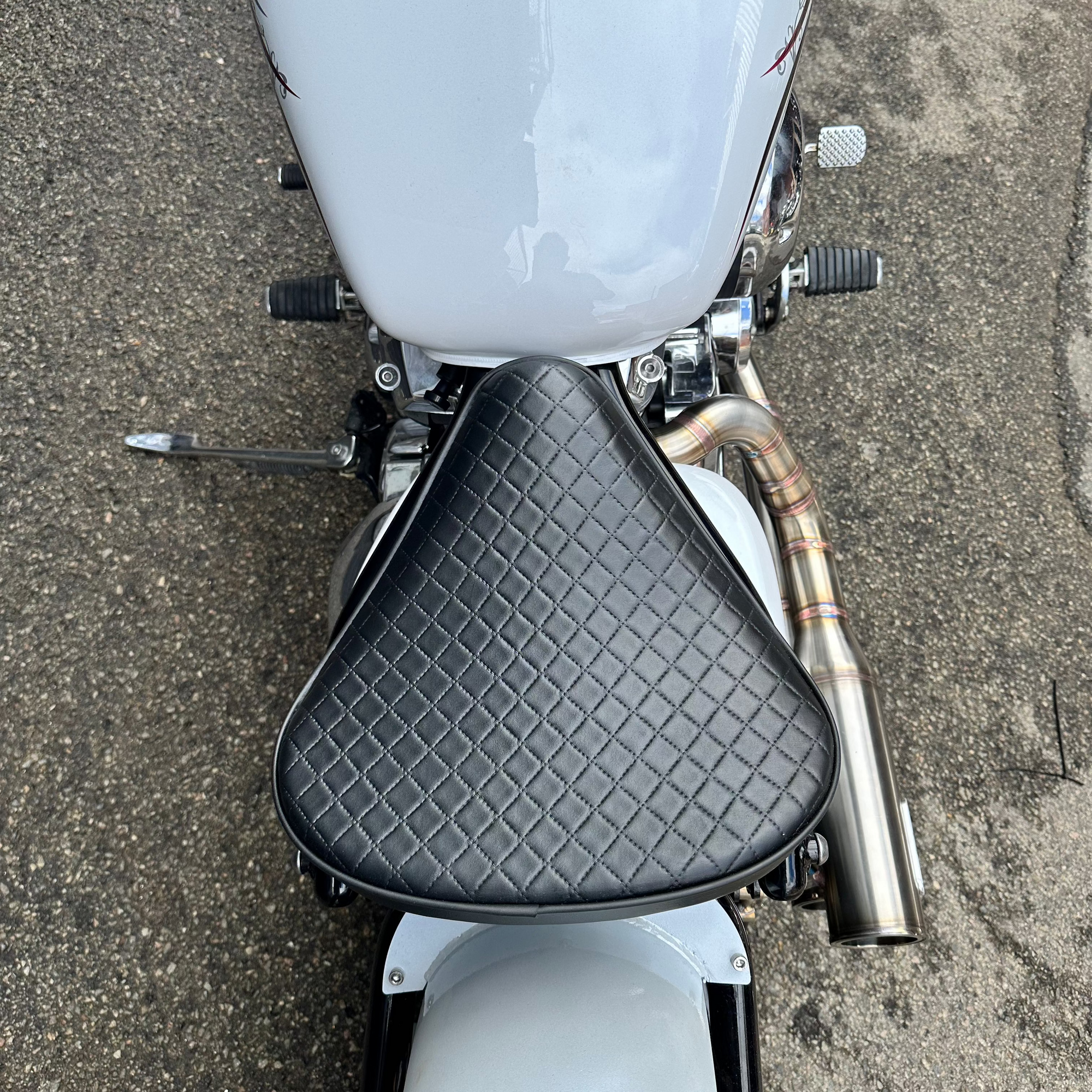 yamaha xvs650 v-star custom bobber seat conversion  rogue motorcycles perth