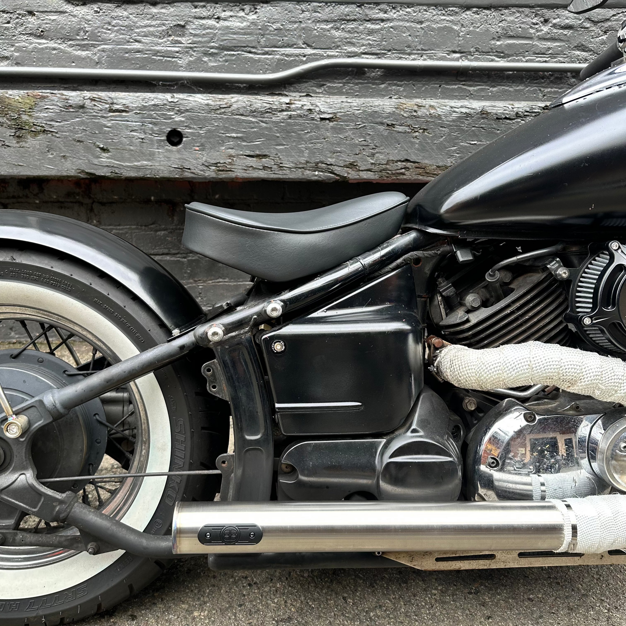 yamaha xvs650 v-star custom bobber seat conversion  rogue motorcycles perth