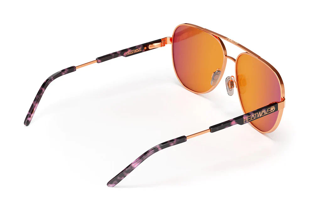 INCLINE SUNGLASSES: Rose Gold Polarized