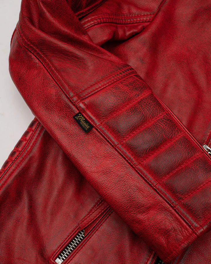 Belvedere Red Leather Jacket