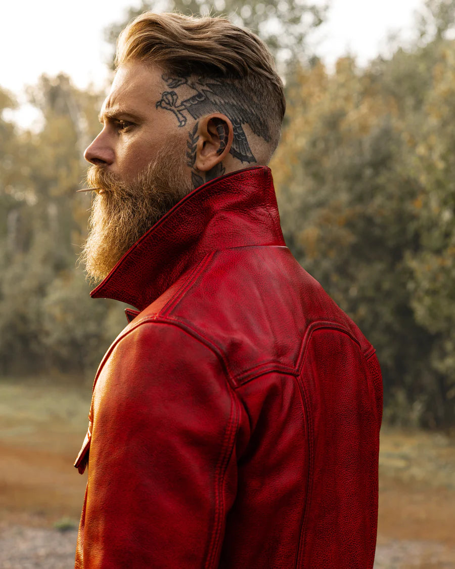 Cardinal Leather Jacket