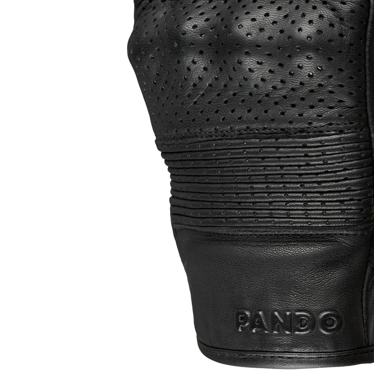 ONYX BLACK 02 - BLACK LEATHER MOTORCYCLE GLOVE