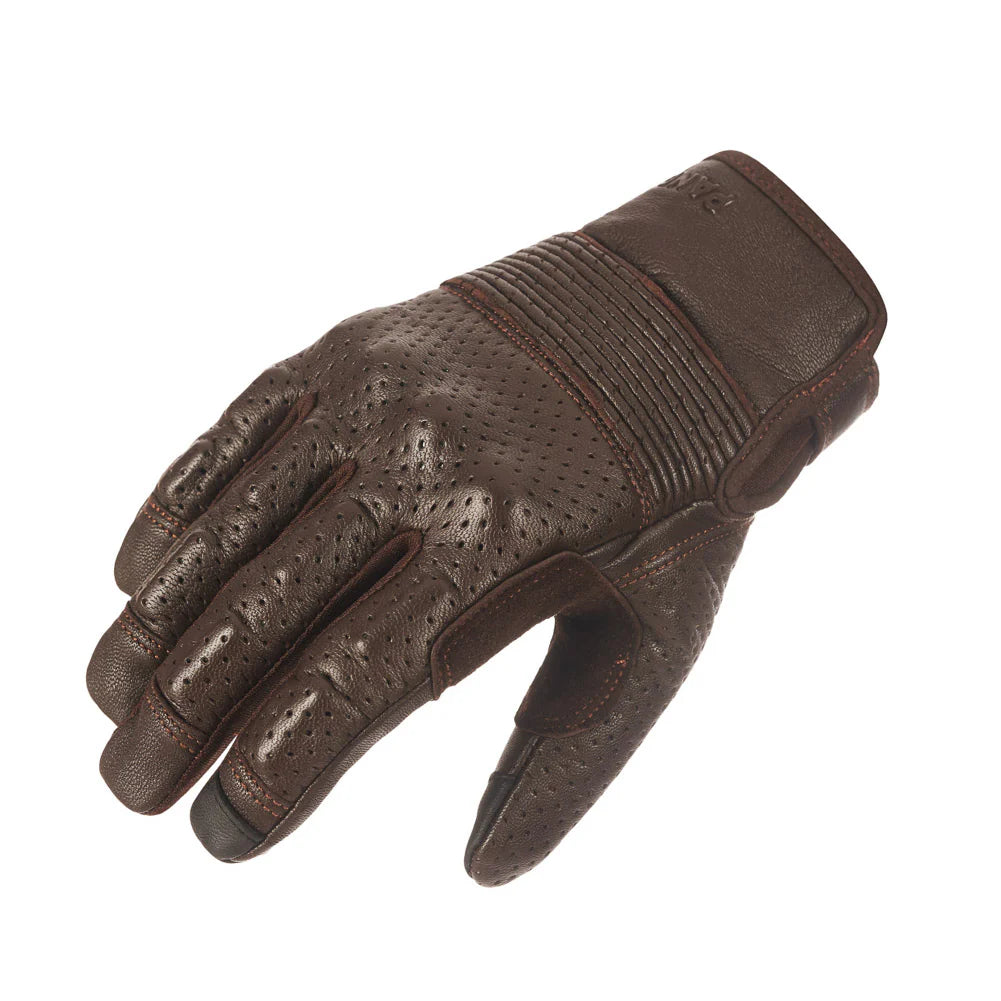 ONYX BROWN 02 - BROWN LEATHER MOTORCYCLE GLOVE
