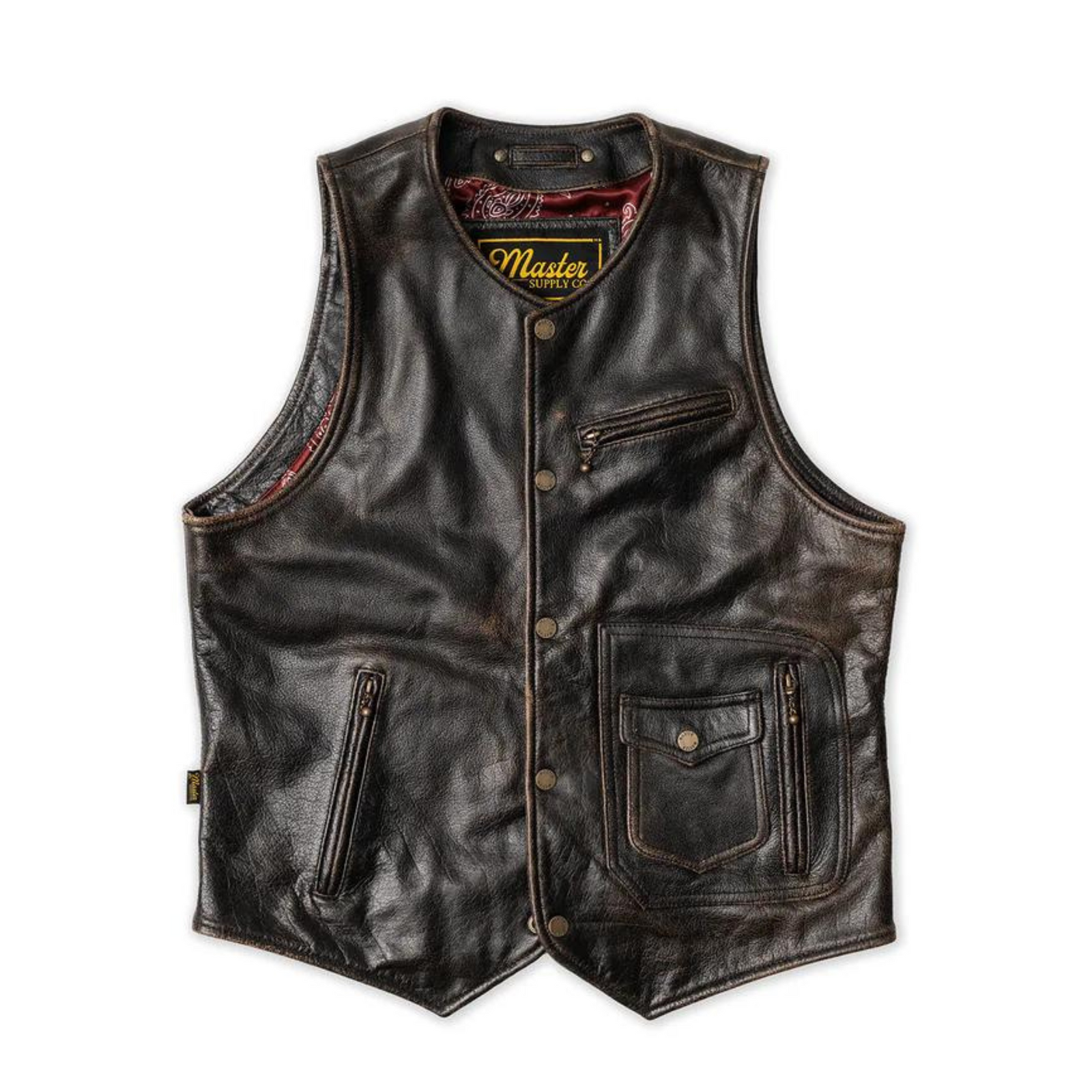 Hd leather vest sale