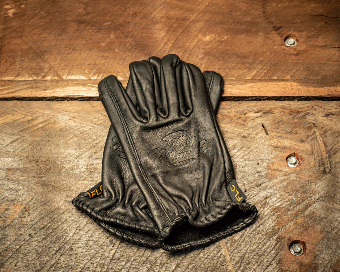 Husky Leather Summer Glove (Black) - Filthy Leather Co