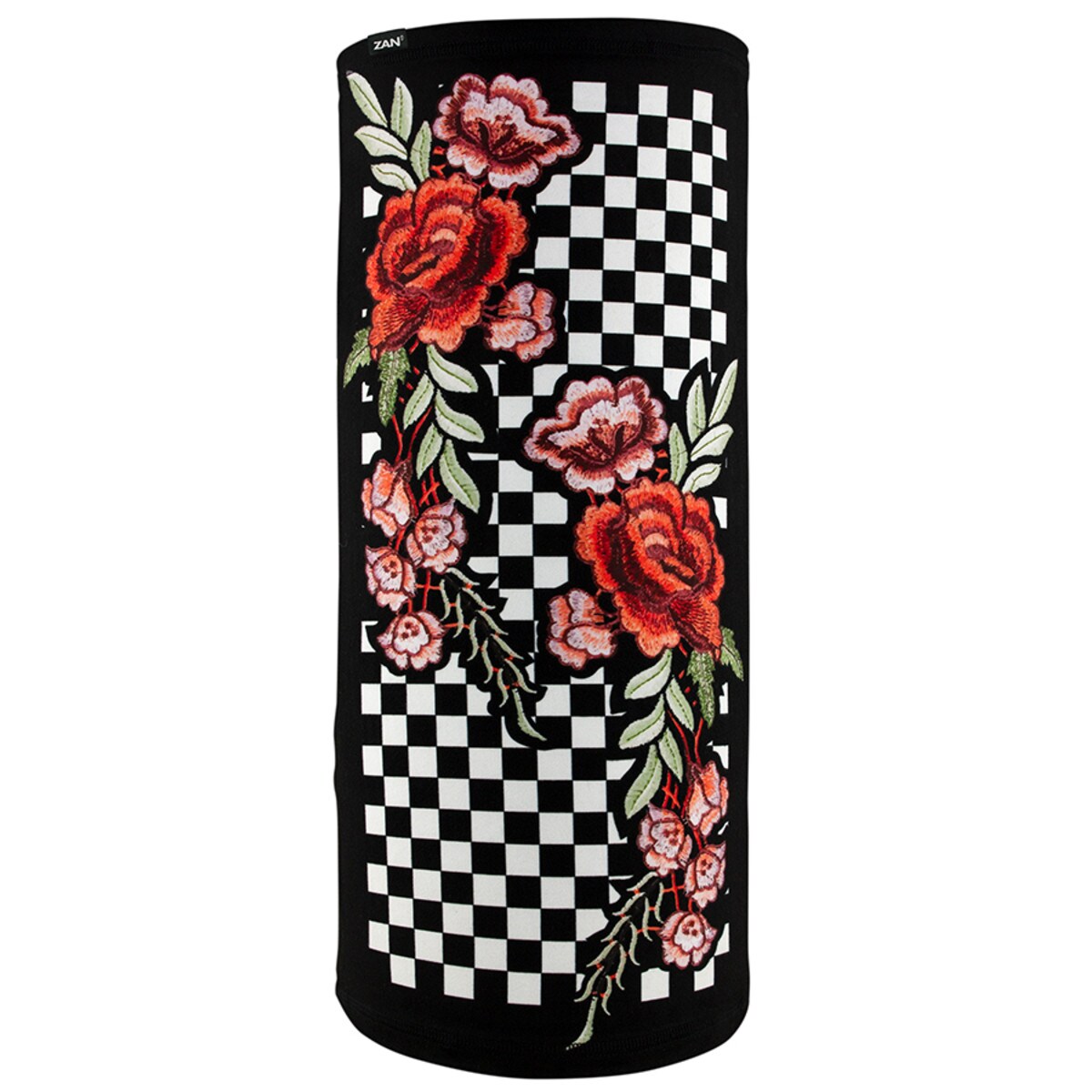 Motley Tube | Black &amp; White Checkered Floral