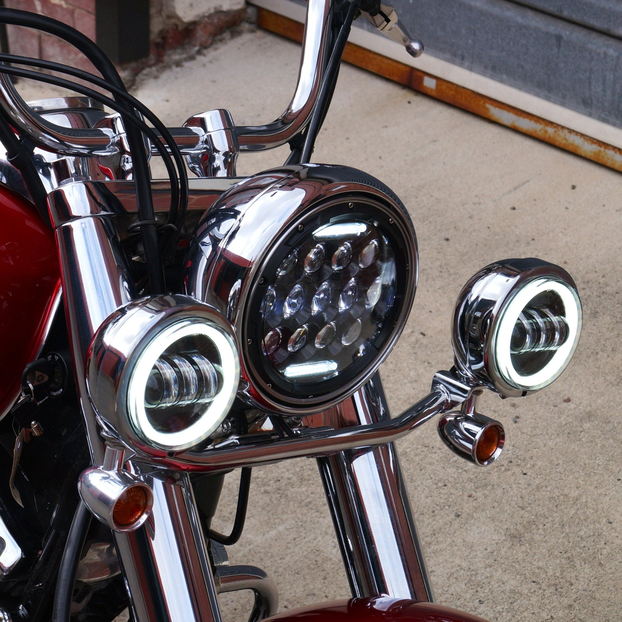 Yamaha XVS 650 V-star 7” LED headlight insert - Rogue Motorcycles