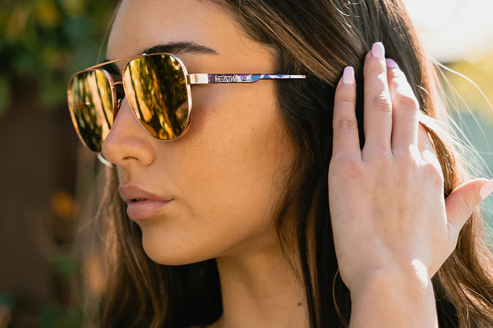 INCLINE SUNGLASSES: Rose Gold Polarized