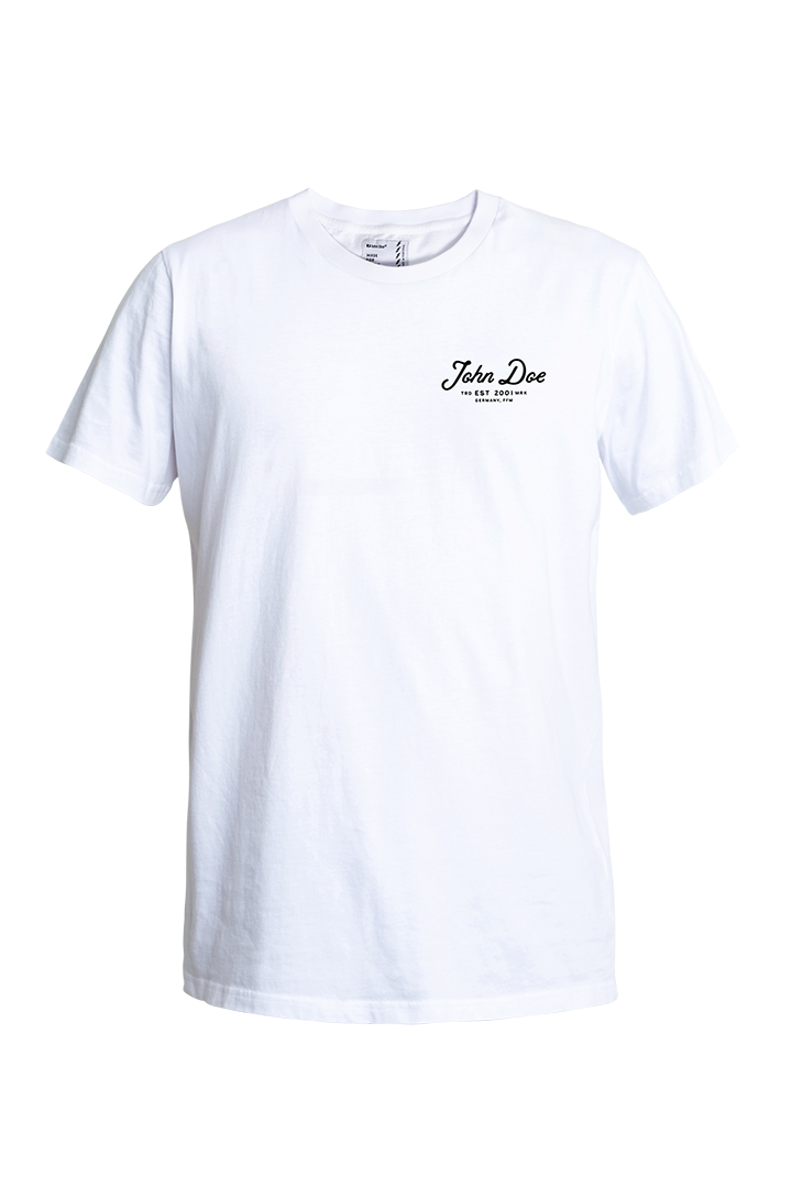 JOHN DOE T-SHIRT LETTERING | WHITE