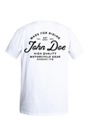 JOHN DOE T-SHIRT LETTERING | WHITE