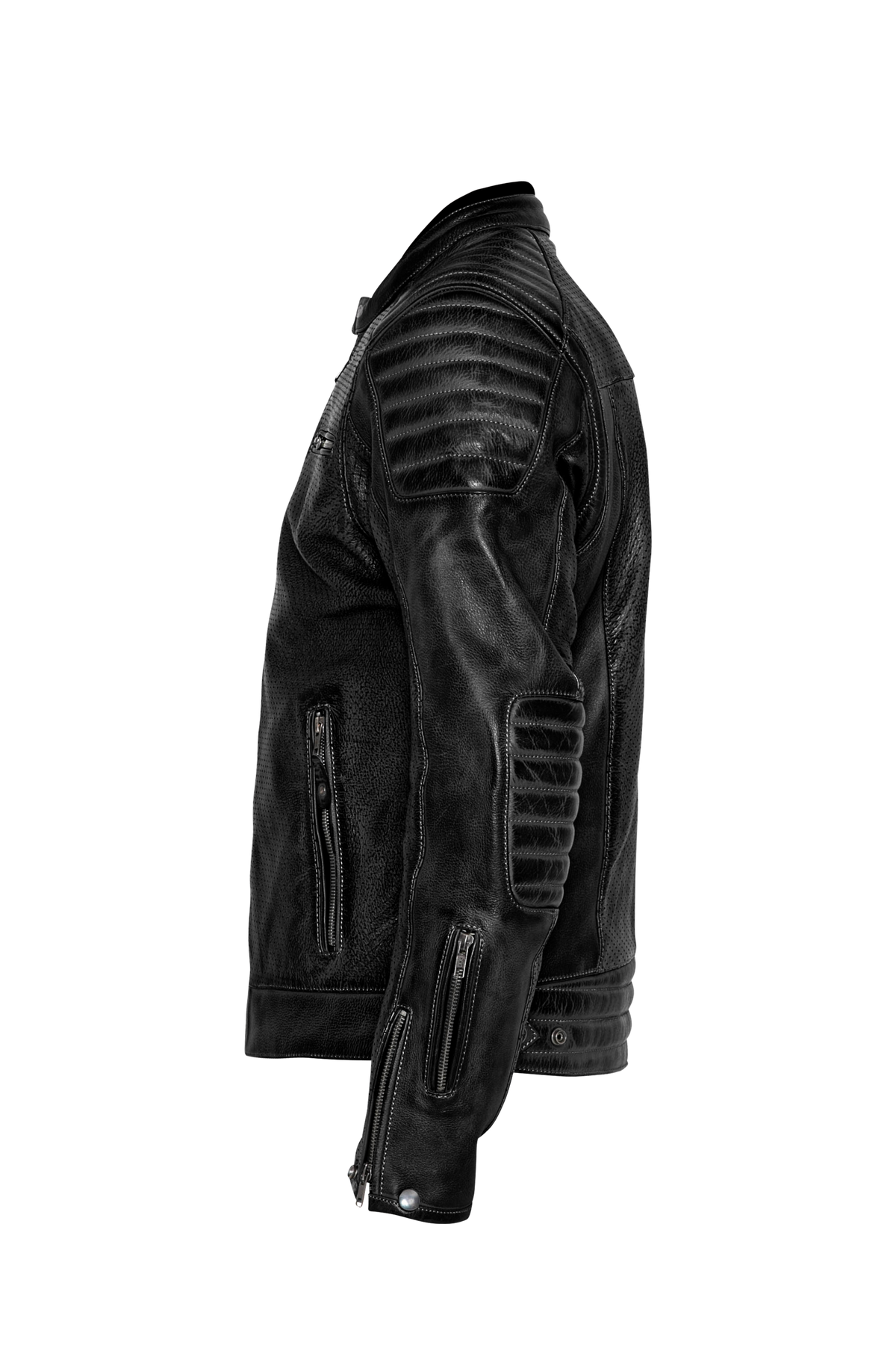 STORM LEATHER JACKET | BLACK