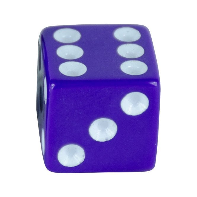 PURPLE DICE Valve Stem Caps