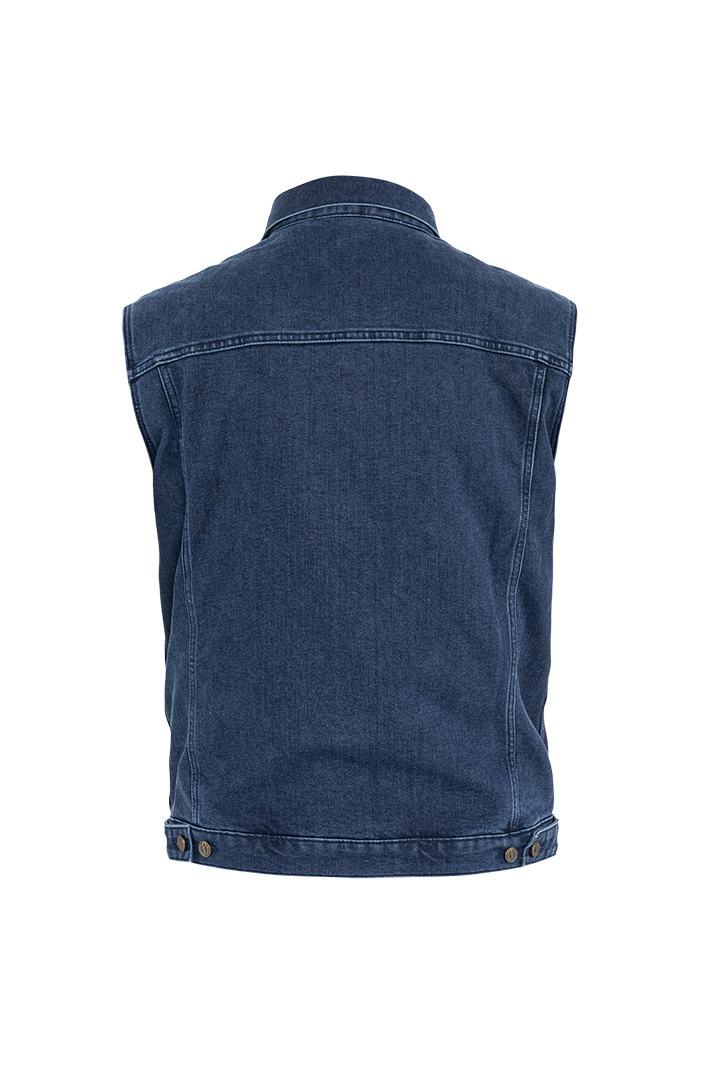 TRUCKER DENIM VEST INDIGO