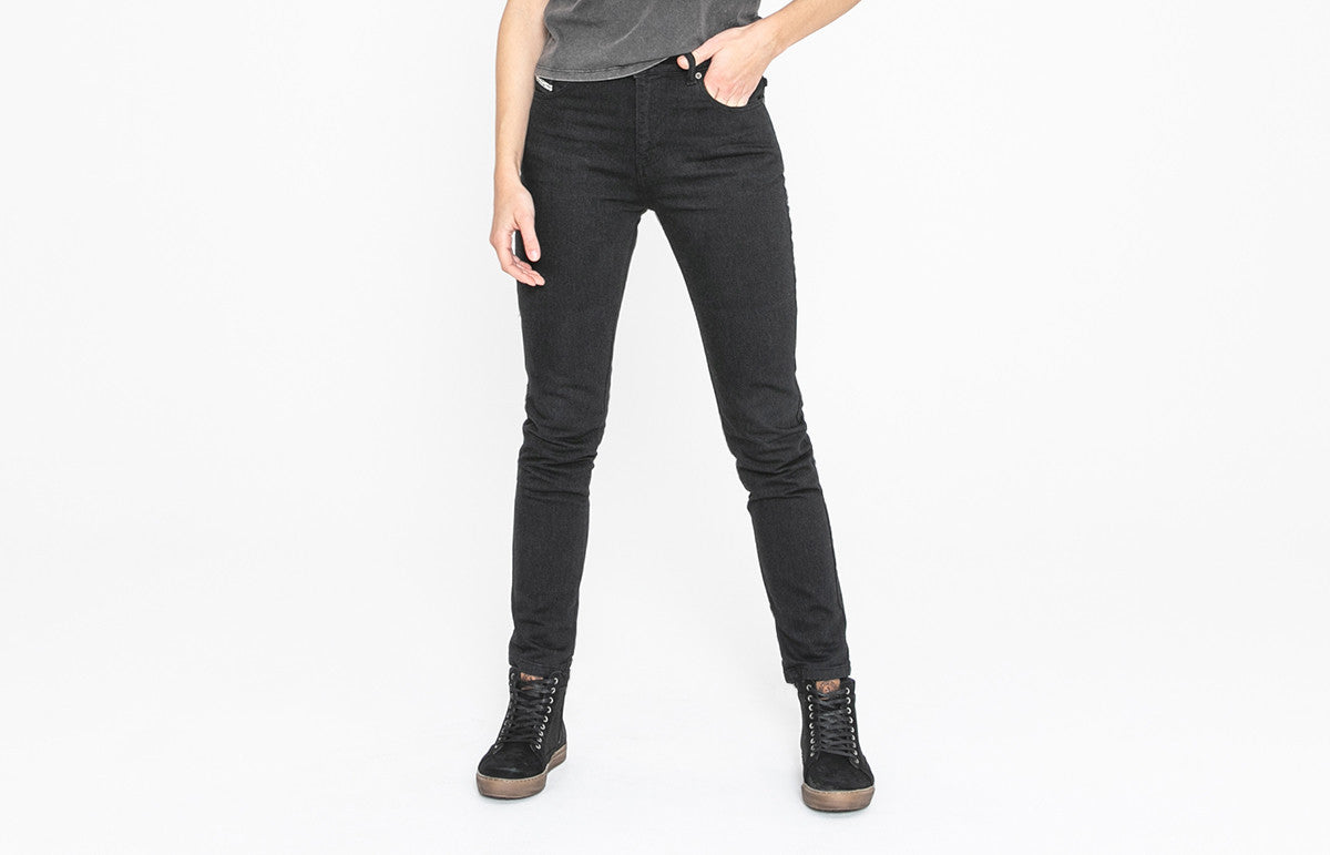 JANE HIGH MONO JEANS | BLACK RAW