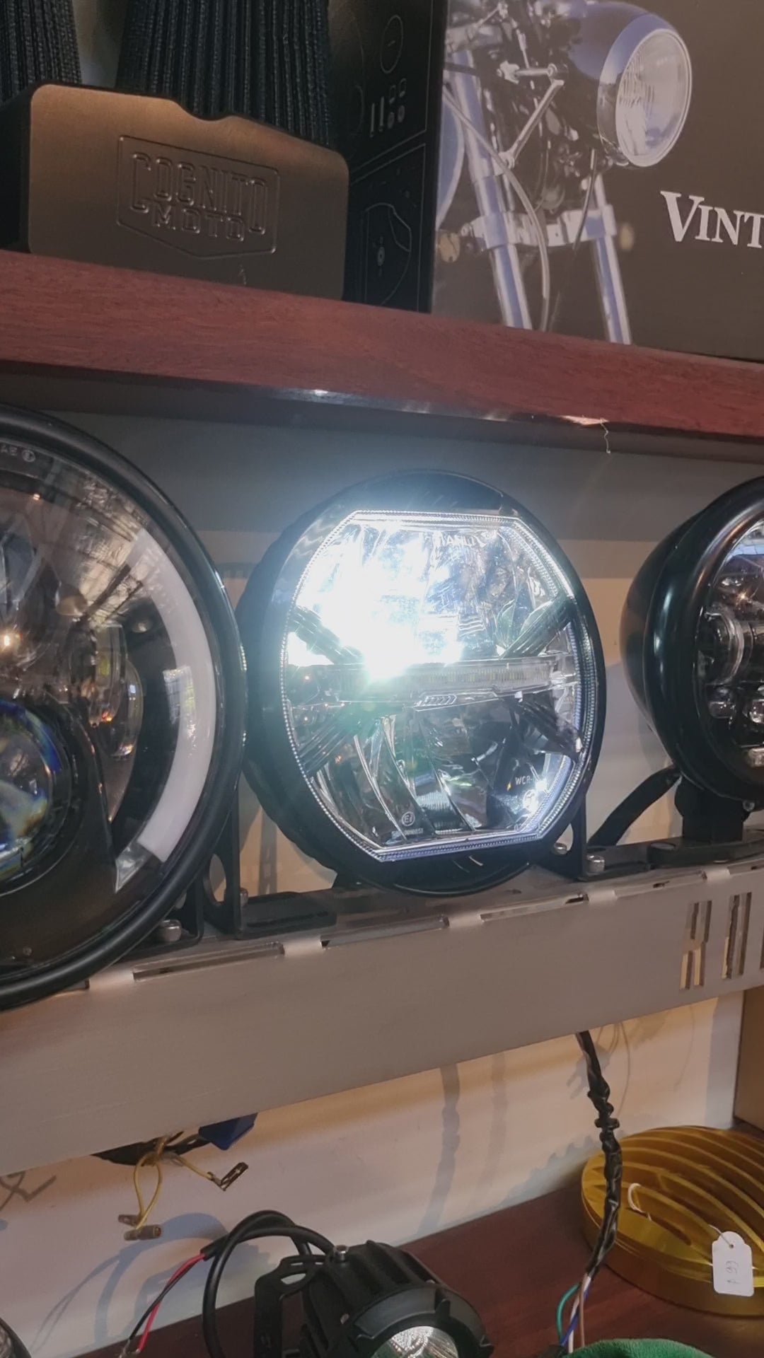 Alpine LED Headlight Rogue Motorcycles Custom Perth