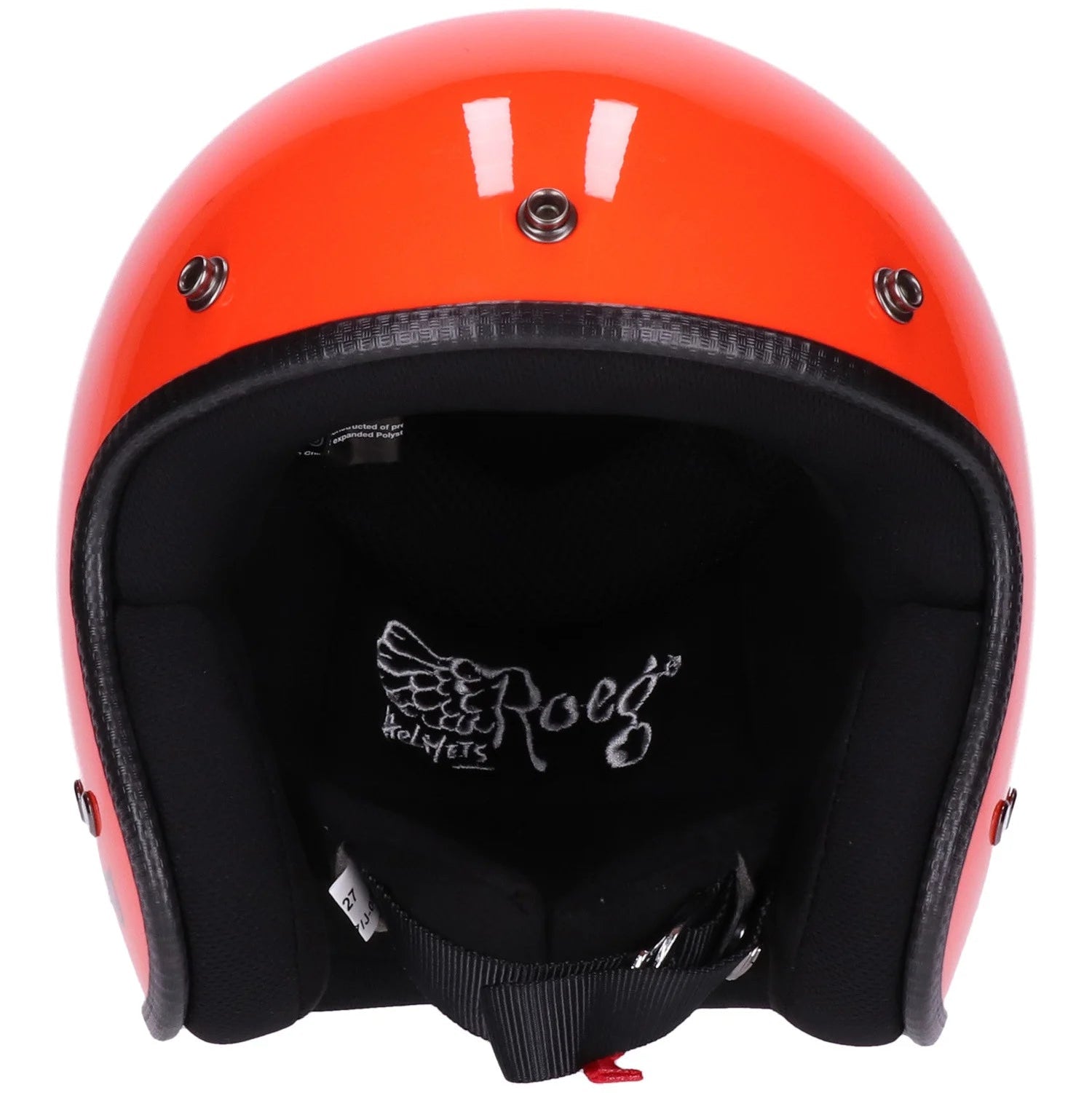 roeg jettson open face oompa orange helmet rogue motorcycles perth