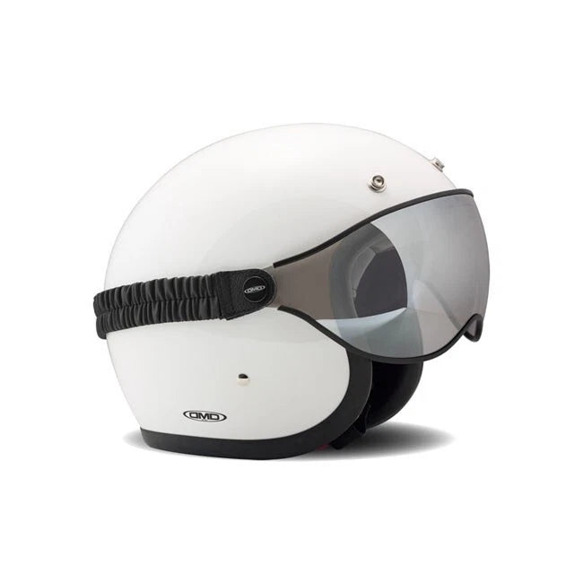 DMD GOGGLE/SHIELD CLEAR or SMOKE / BLACK STRAP