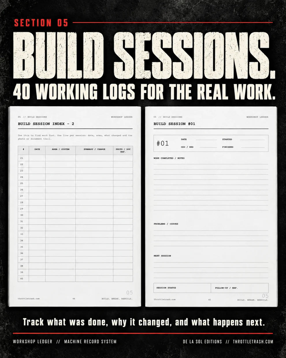 Workshop Ledger - Print Edition + PDF