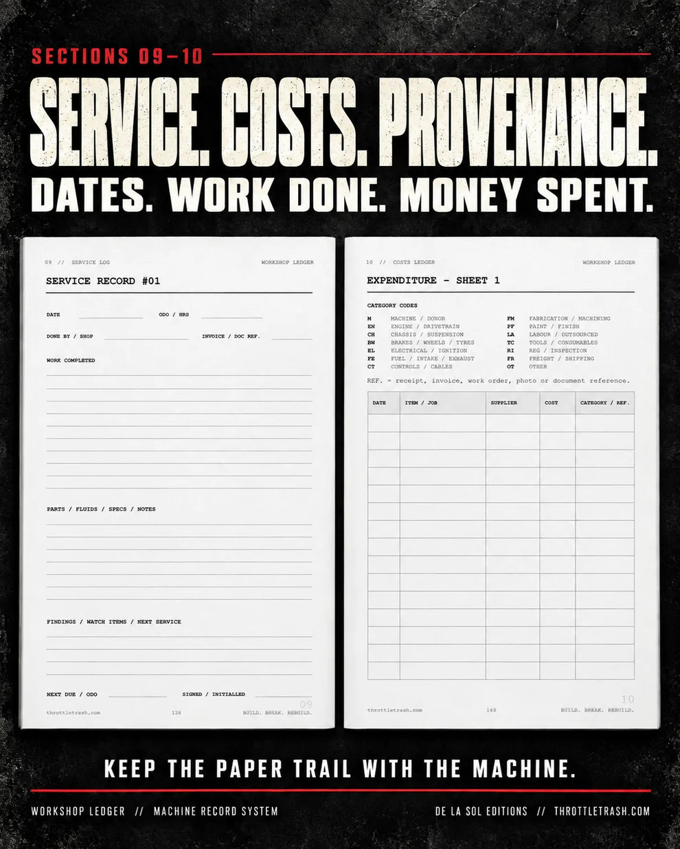 Workshop Ledger - Print Edition + PDF