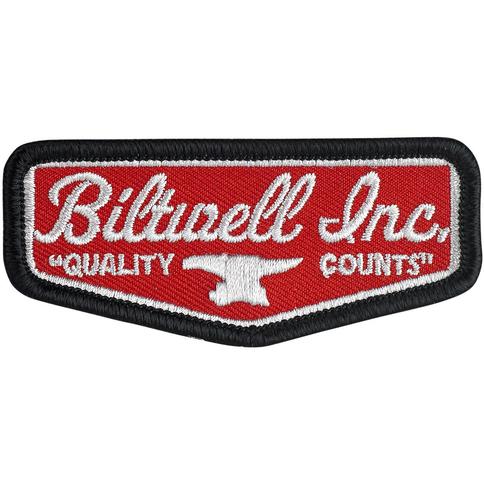 Biltwell SHIELD PATCH 3" - RED/WHITE