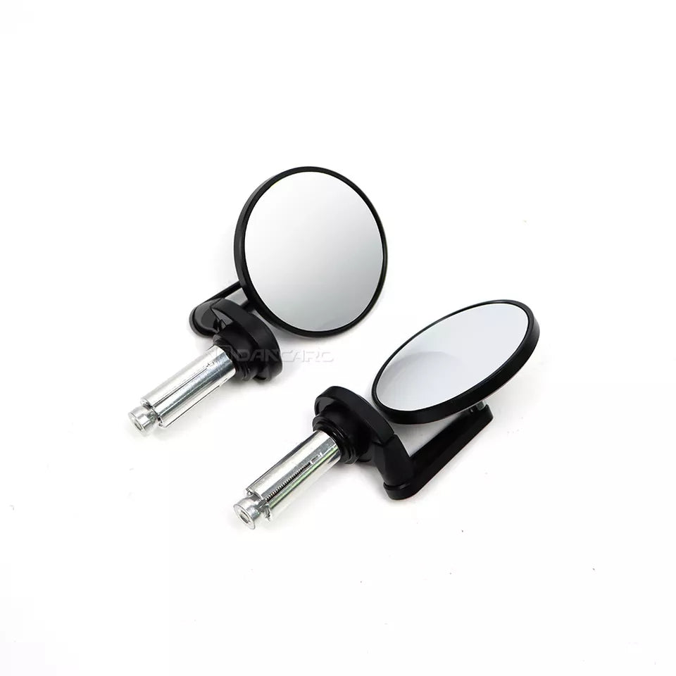 Chase round universal  bar end mirror cafe racer Rogue Motorcycles Perth