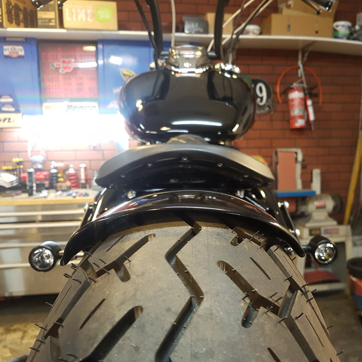 yamaha xvs650 bobber kit fender mudguard biltwell seat solo stainless headers exhaust rogue motorcycles wa western australia perth custom chopper v-star classic 