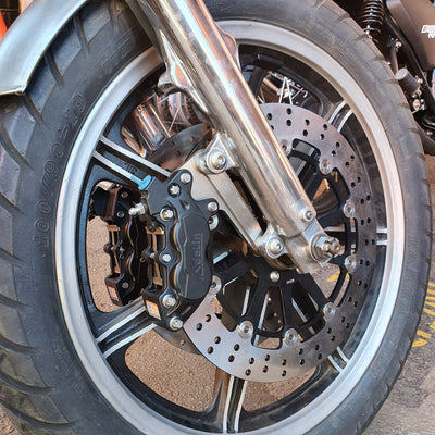 Rogue motorcycles perth australia Big brake kit oversize oversized brakes xs750 yamaha custom caliper calipers