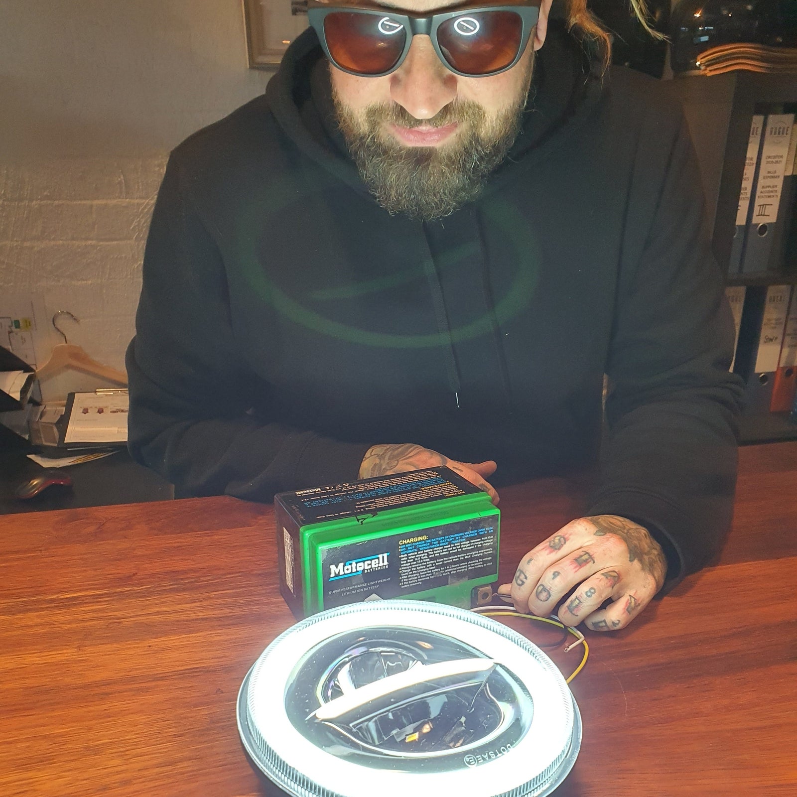 Rogue motorcycles 7" led headlight daytime daymaker h4 custom cafe racer tracker perth australia