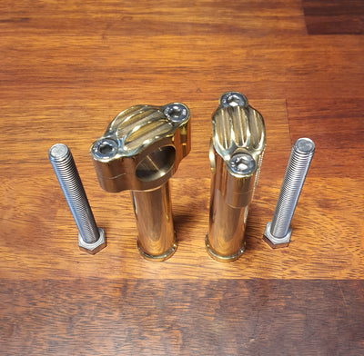 3.5" solid brass risers for 1" bars