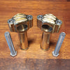 3.5" solid brass risers for 1" bars