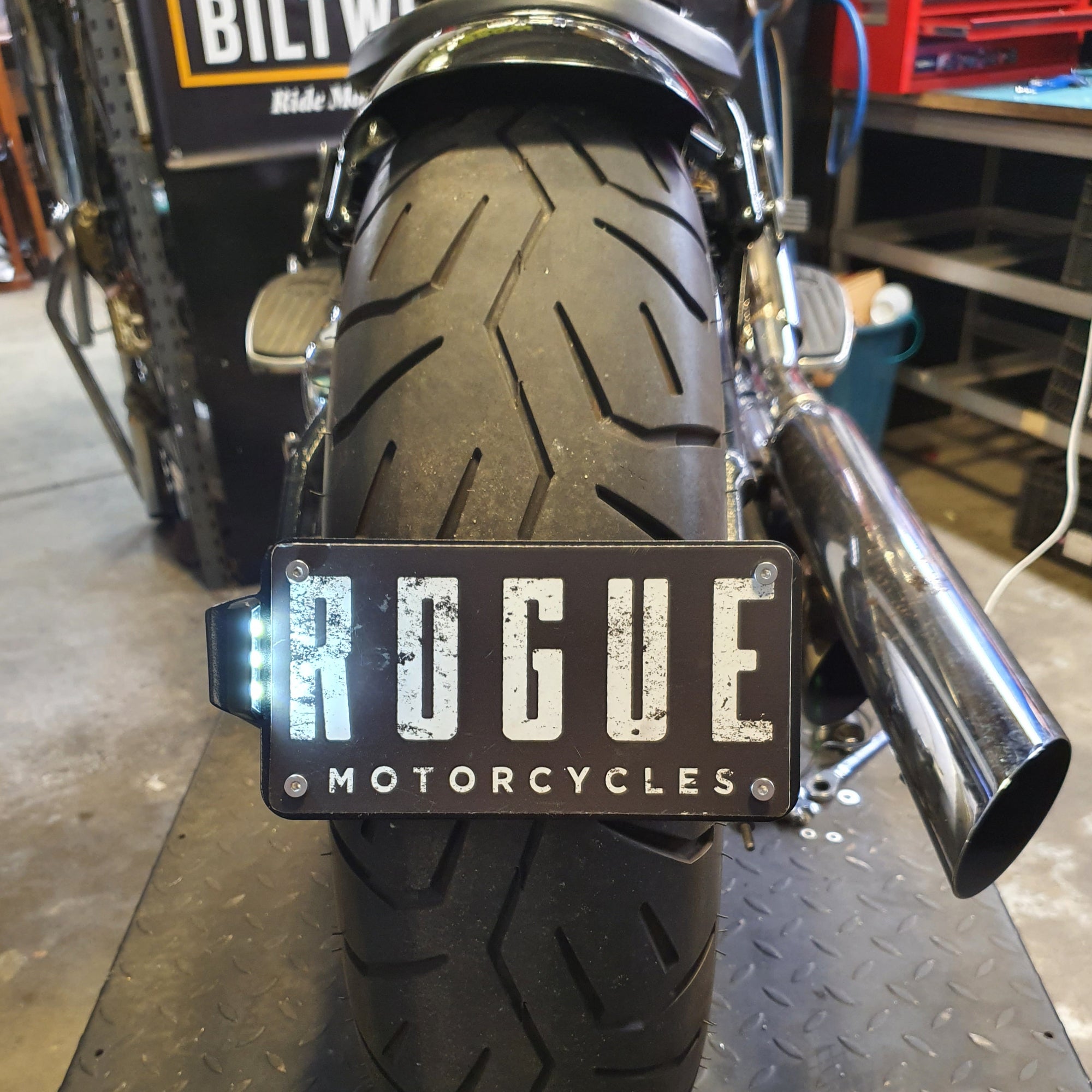 XVS650 v-star licence license rego plate holder rogue motorcycles perth