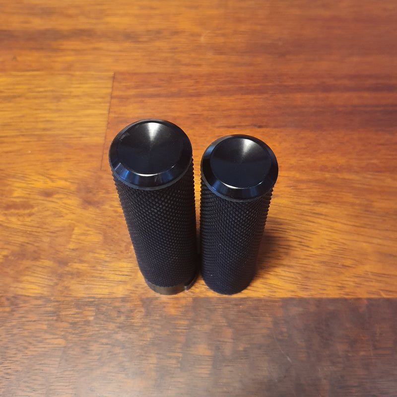 1" Rubber knurled grips for Harley