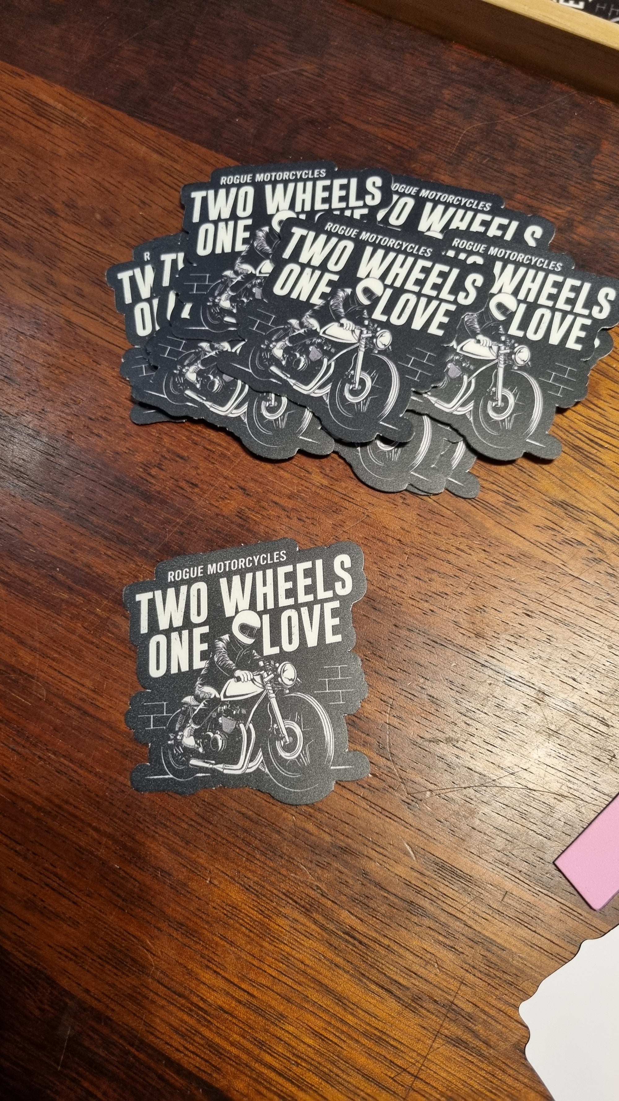 2 Wheels, 1 Love Sticker