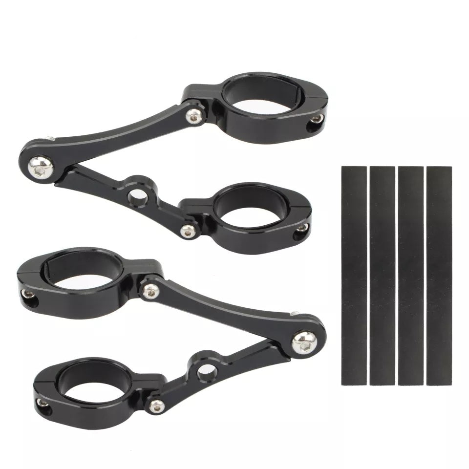 CNC Headlight Brackets 37mm - 41mm
