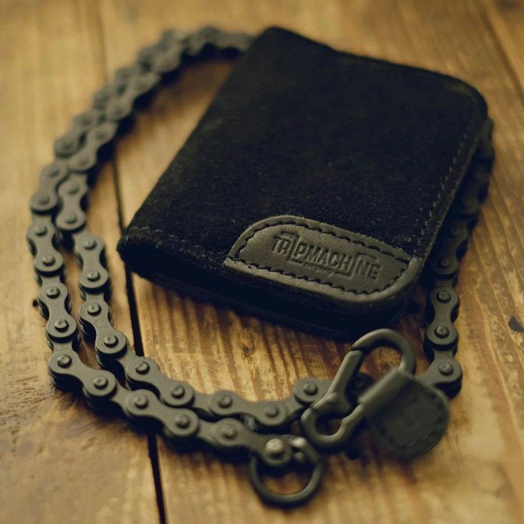 MOTO WALLET - SUEDE BLACK