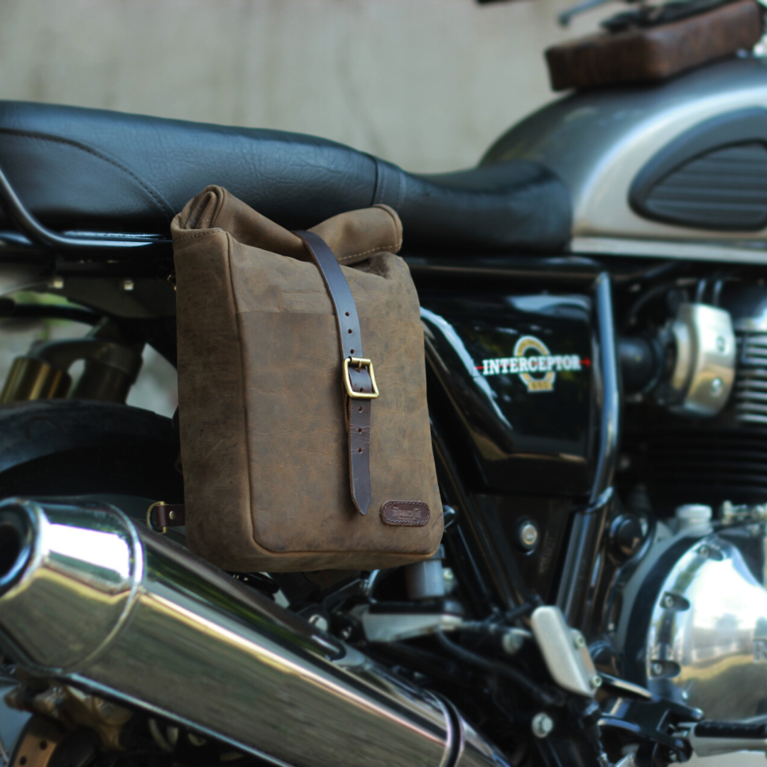 MINI PANNIER BROWN Rogue Motorcycles