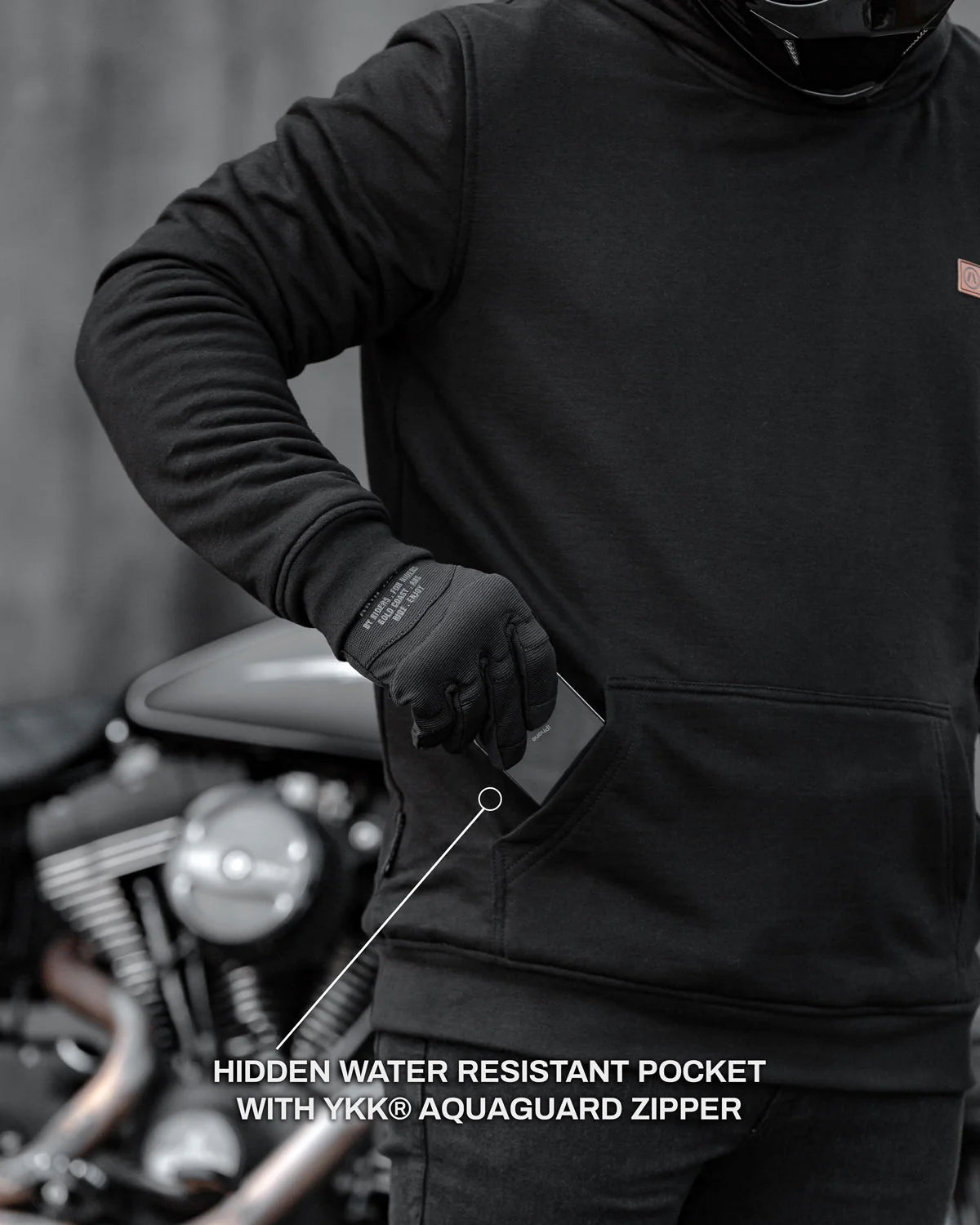 Black lynx sales kevlar motorcycle hoodie